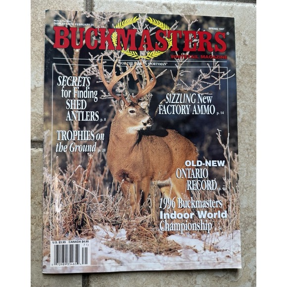 Other - Buckmasters whitetail deer magazine SPRING 1997  buck hunting ONTARIO RECORD